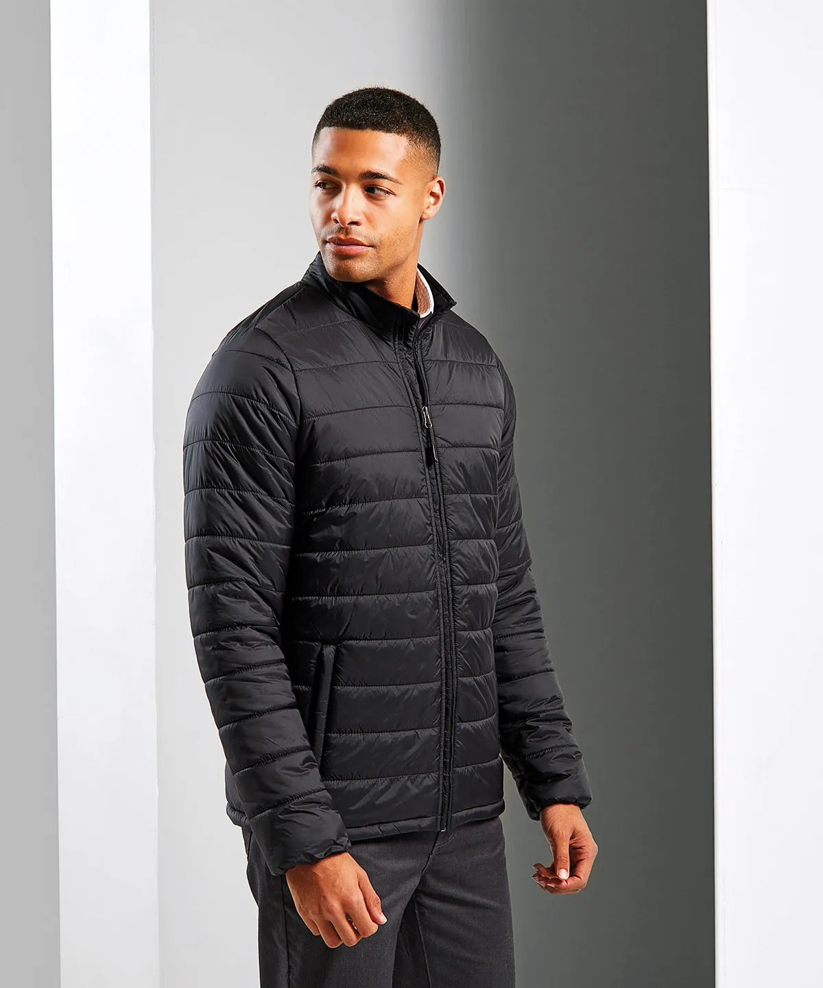 Navy - ‘Recyclight’ padded jacket