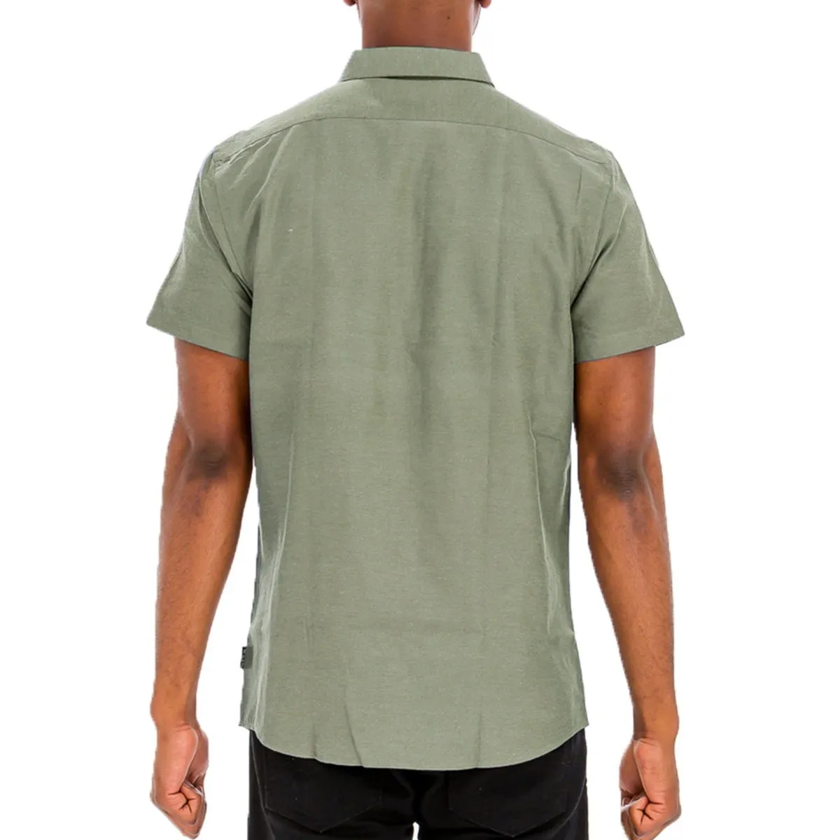 Olive Signature Short Sleeve Button-Down