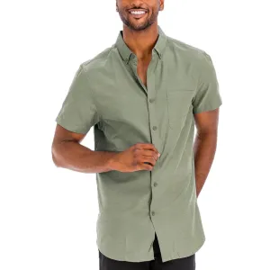 Olive Signature Short Sleeve Button-Down