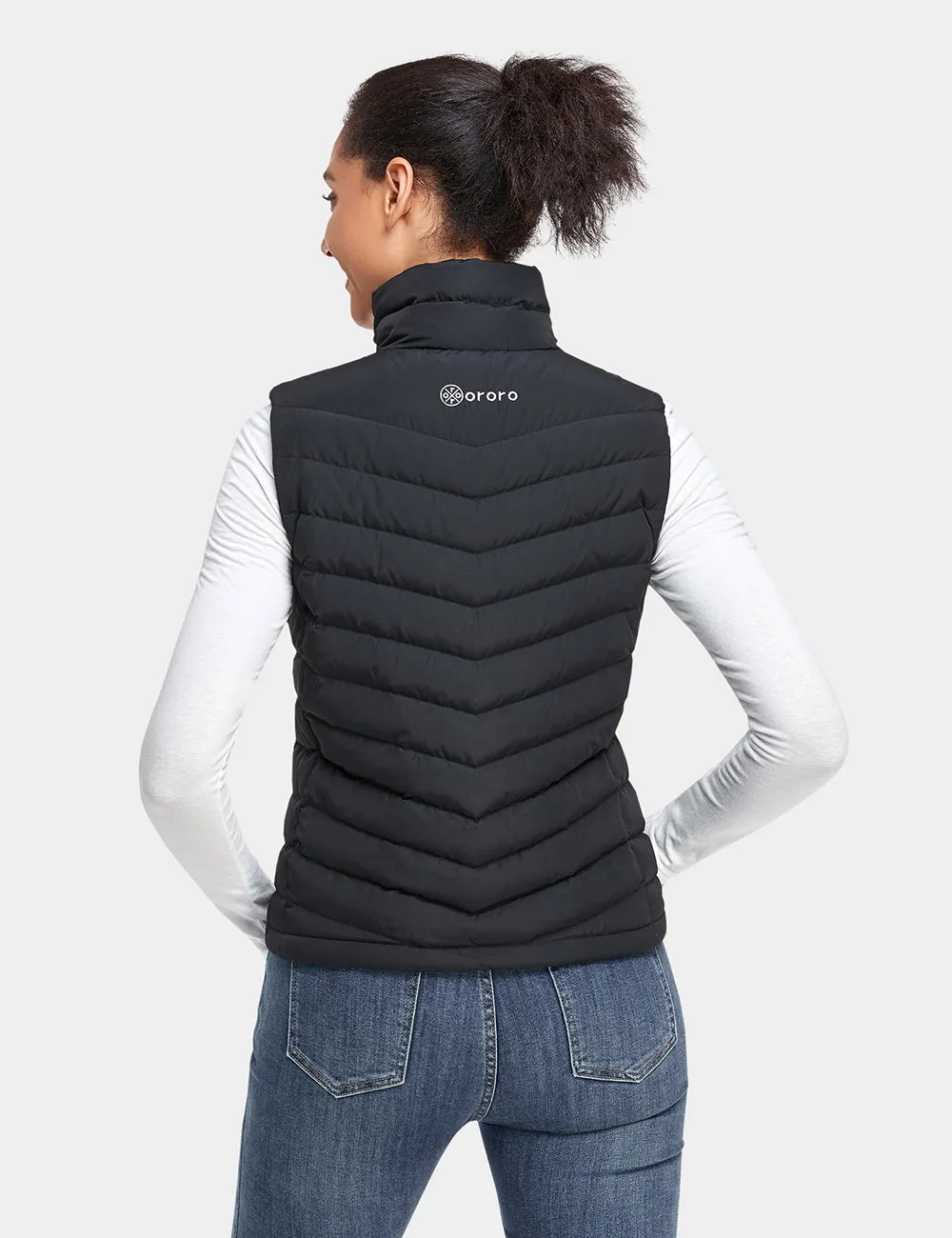 Womens Lightweight Heated Down Vest - Open Box