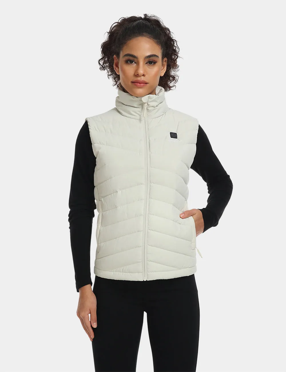 Womens Lightweight Heated Down Vest - Open Box