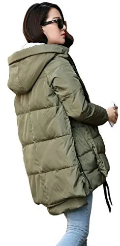 Orolay Women's Thickened Down Jacket Green Xs