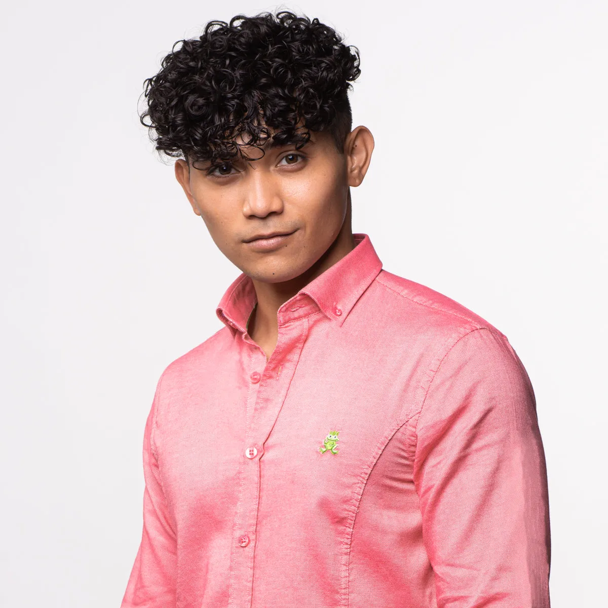 Oxford FROG Button Down Shirt - Red