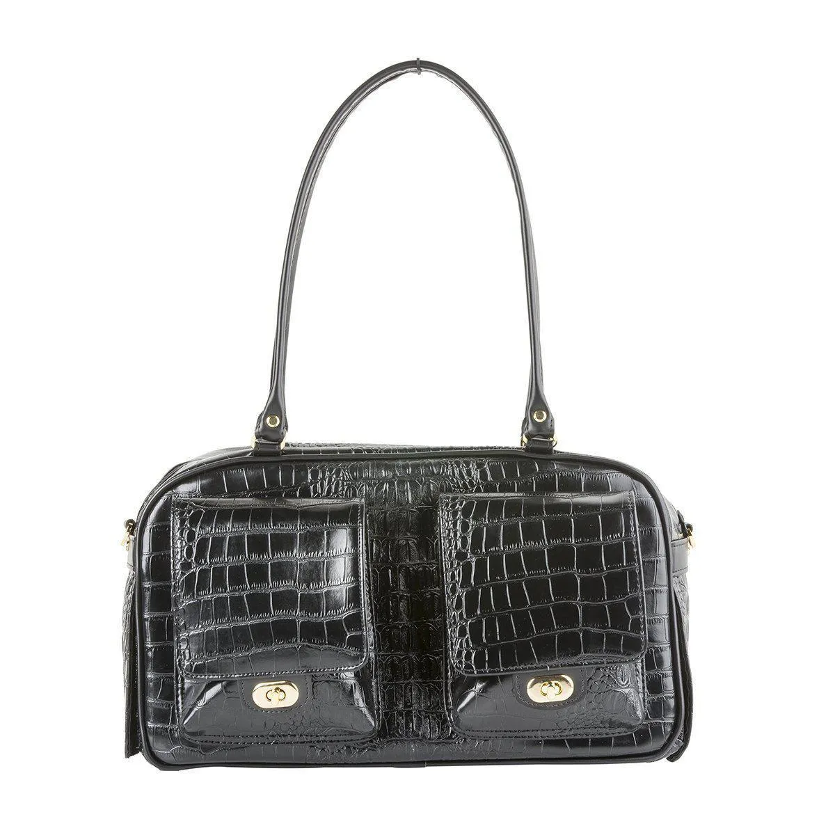 Petote Marlee Dog Carrier Black Croco