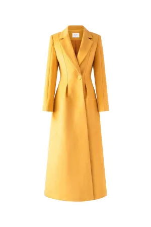 Peyton Structured Notch Lapel Felt Trench Coat