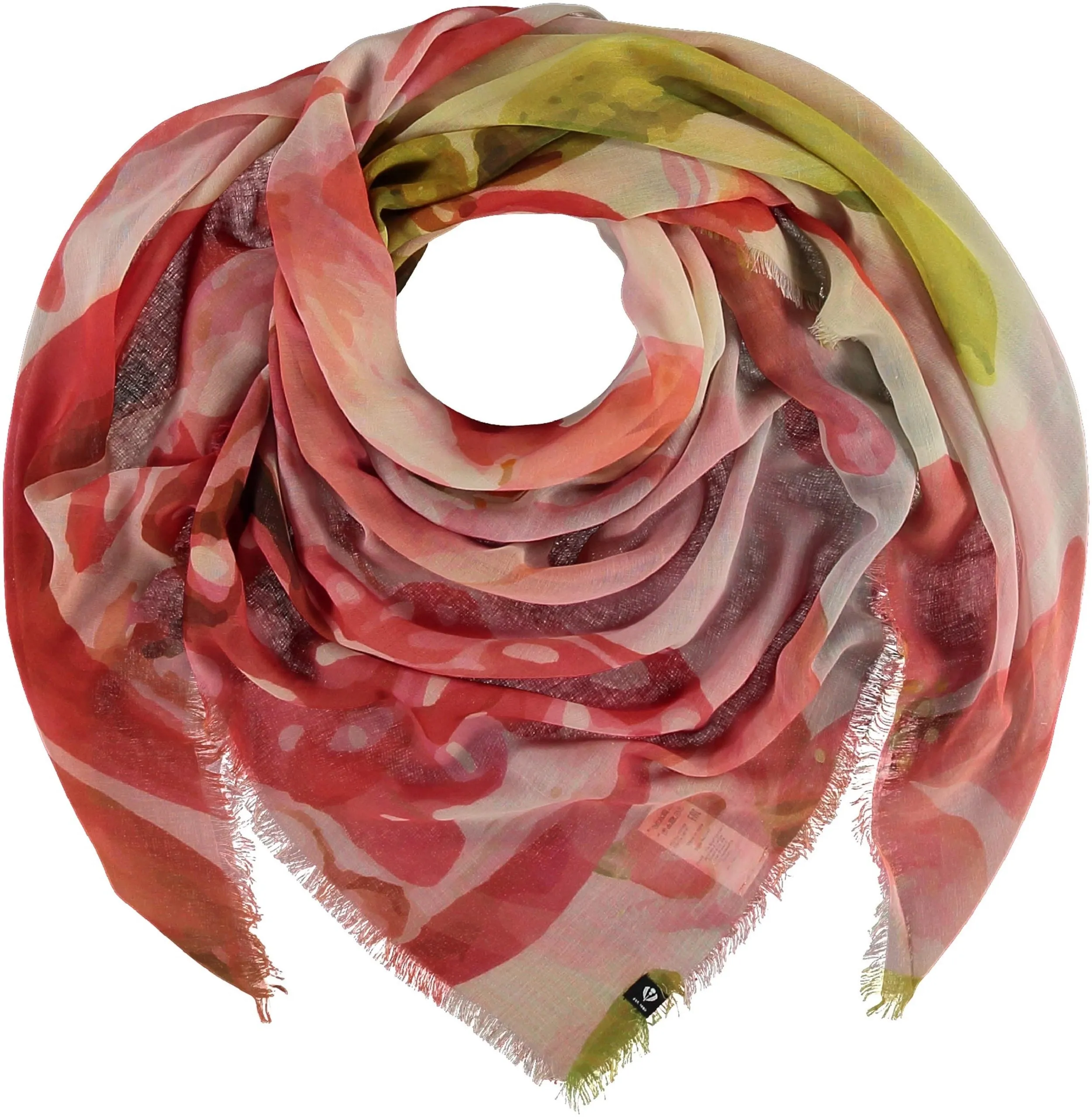 Pomogrante Floral Square Scarf