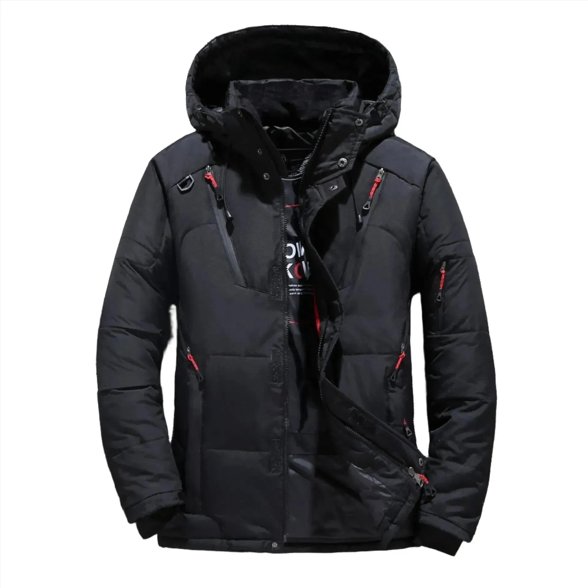 Premium Duck Down Insulated Hooded Coat