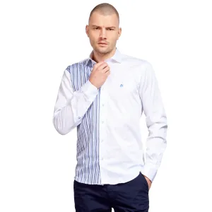 Quarter Striped Cotton Button Down Shirt