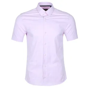 Remus Uomo 2 Way Stretch SS Shirt in Pink