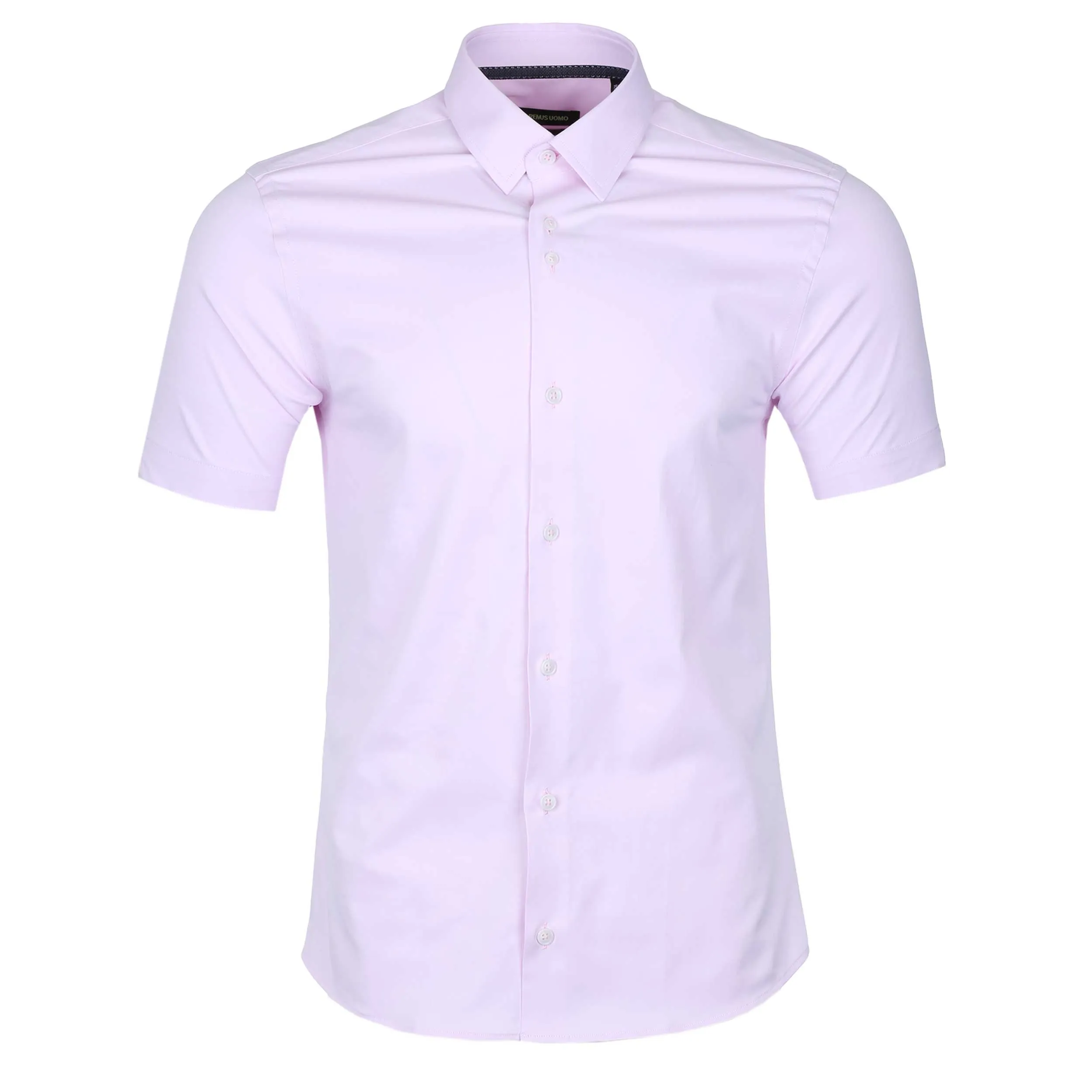 Remus Uomo 2 Way Stretch SS Shirt in Pink