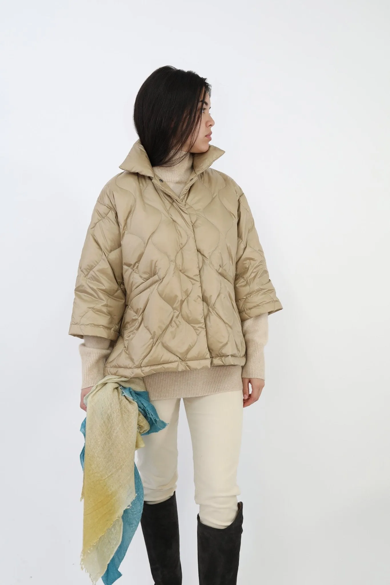 RIMINI CROP GOOSE DOWN JACKET