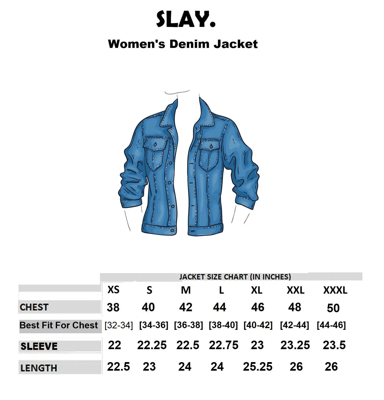 SLAY. Women's Black Denim Jacket with Faux-fur Lining