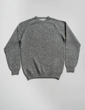 Slim-Fit Shetland Sweater - Medium Gray