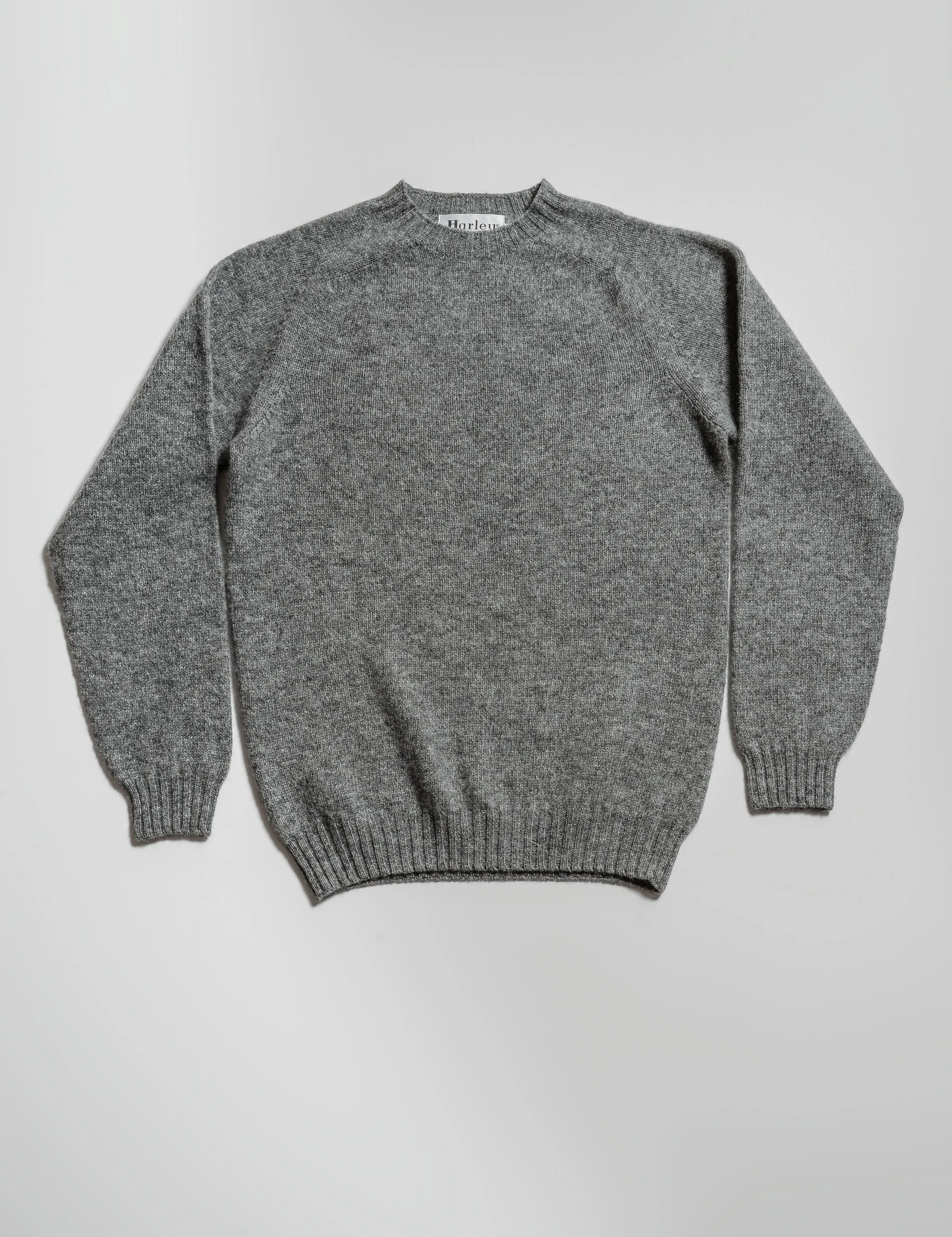 Slim-Fit Shetland Sweater - Medium Gray