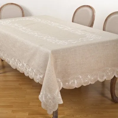 Tablecloth Warm Beige Saro Lifestyle