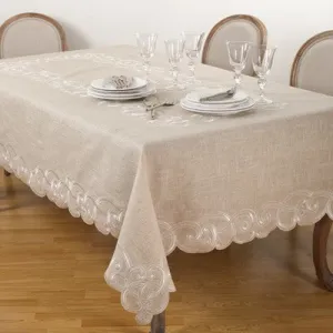 Tablecloth Warm Beige Saro Lifestyle