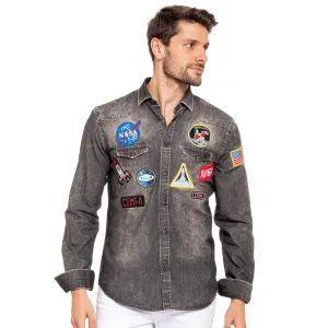 To Infinity and Beyond Special Edition Patched Denim Shirt