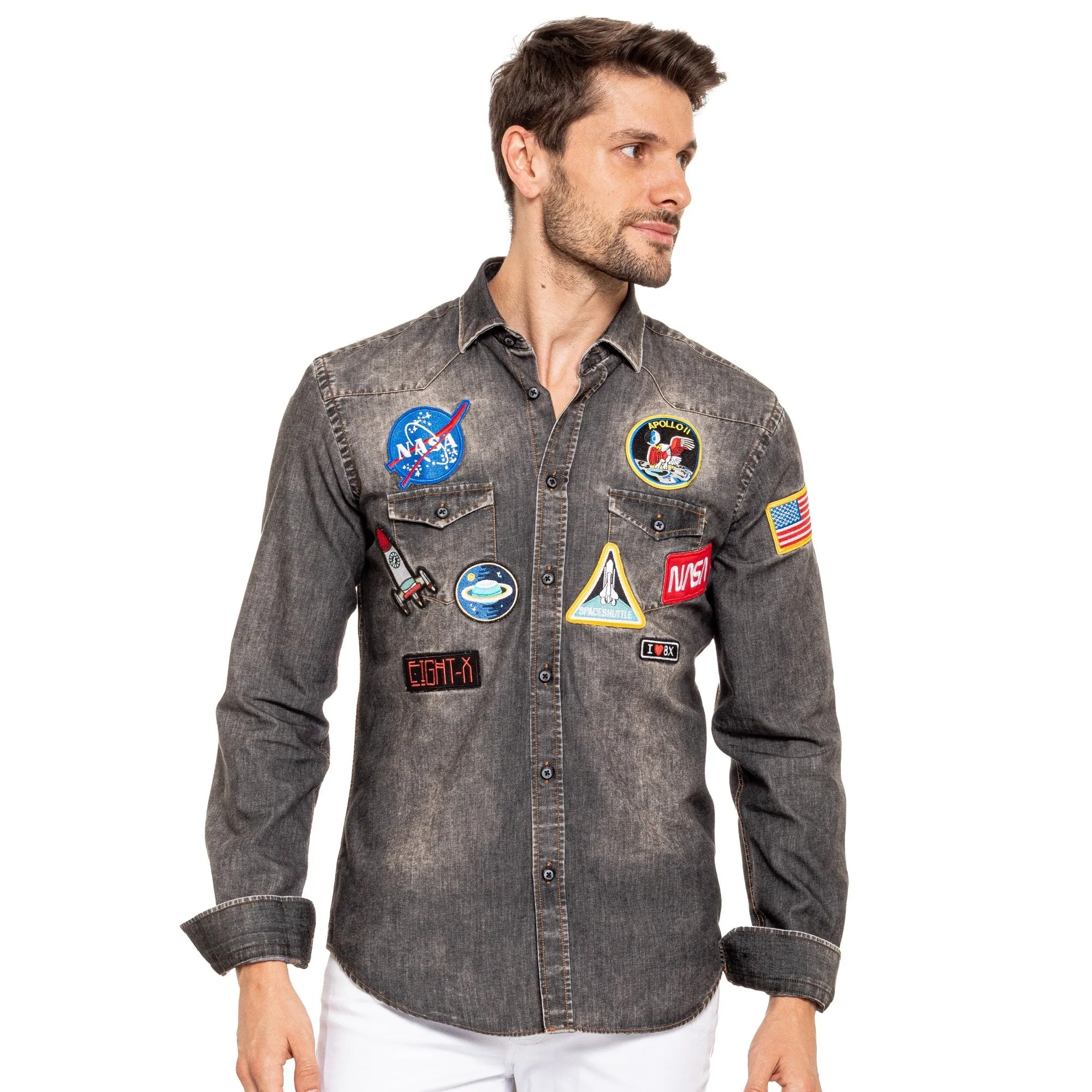 To Infinity and Beyond Special Edition Patched Denim Shirt