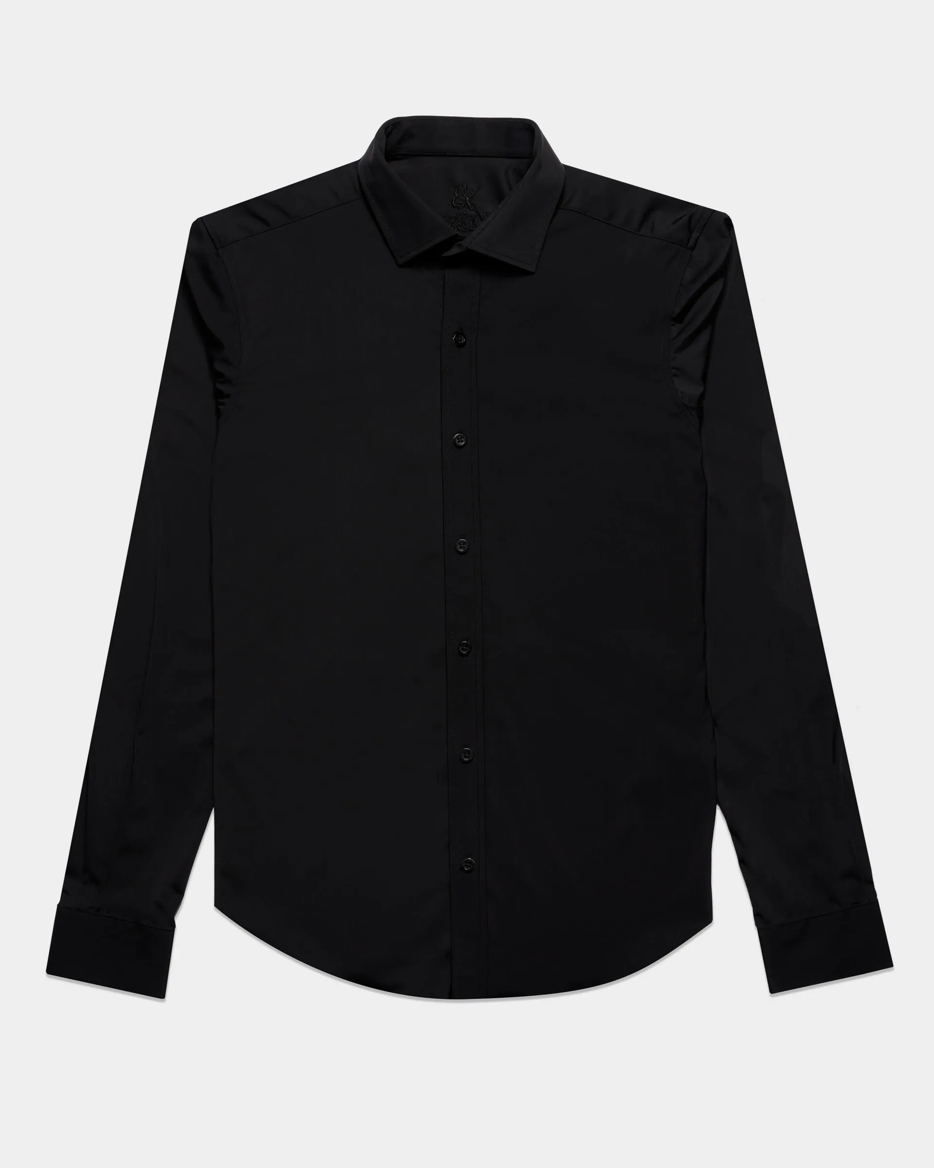 Ultra Stretch Button Down Shirt - Black