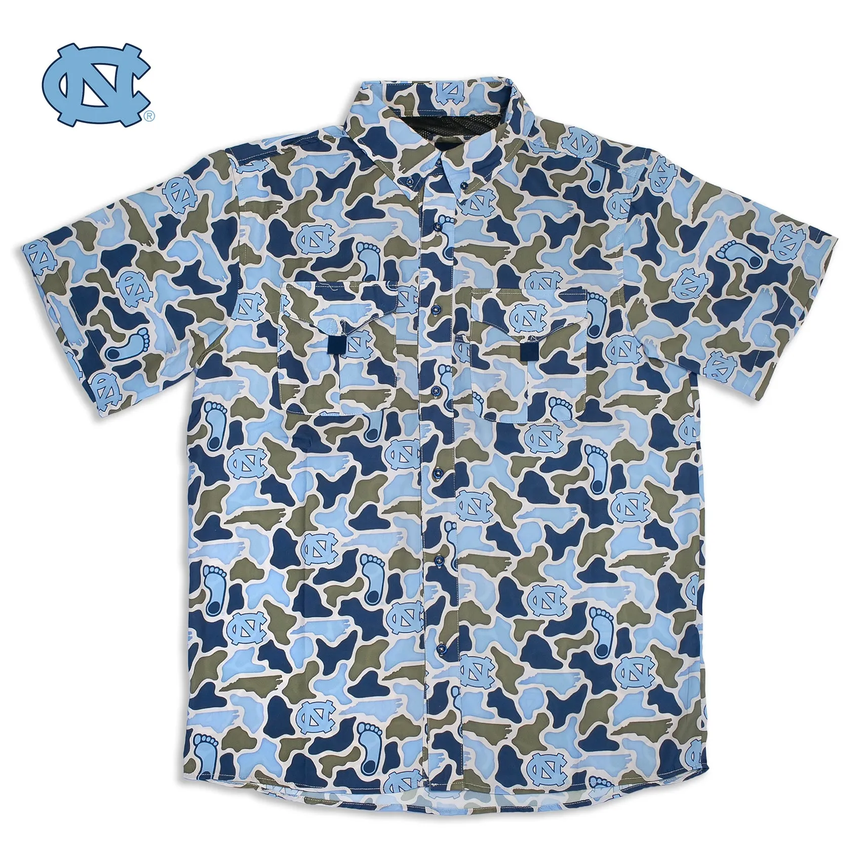 UNC Tar Heels Camo - Frio Tech Shirt