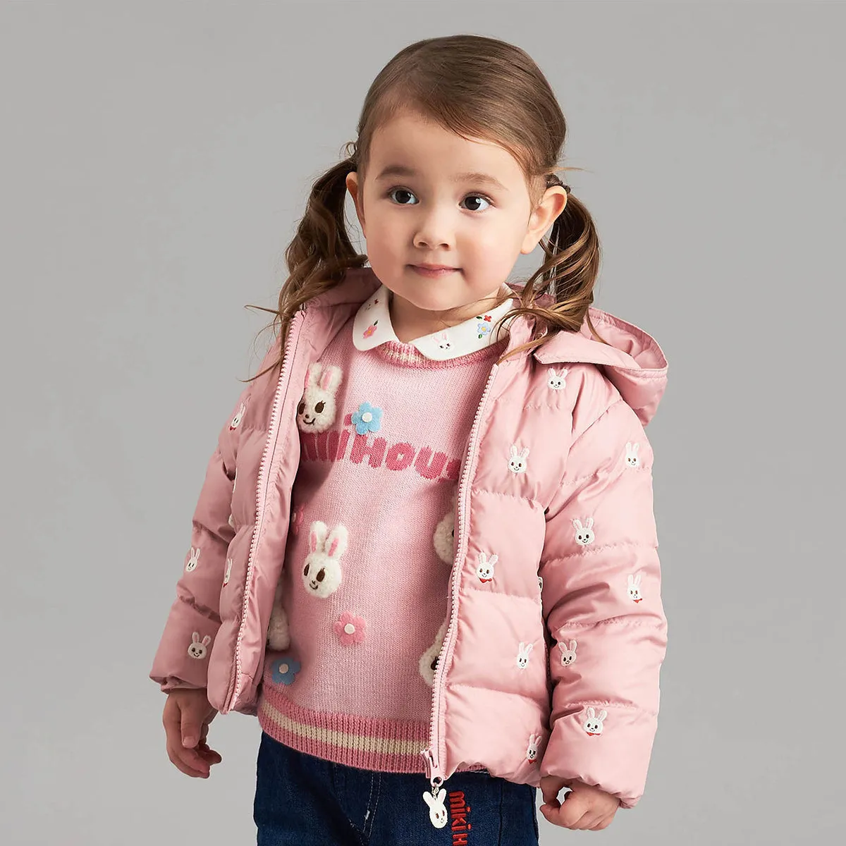 Usako Bunny All-Over Down Jacket