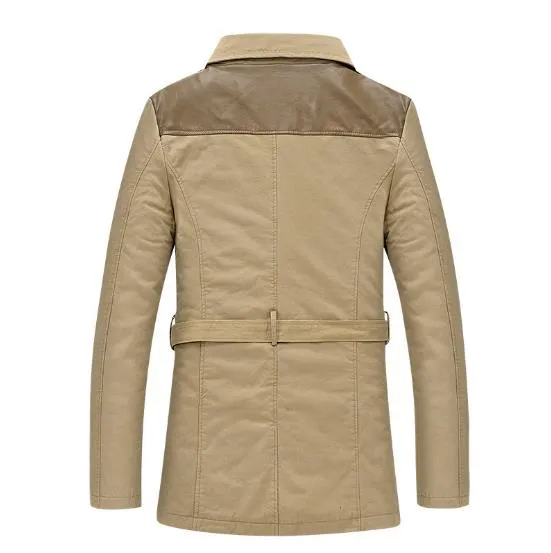 Versatile Cotton Polyester British Men Winter Jacket