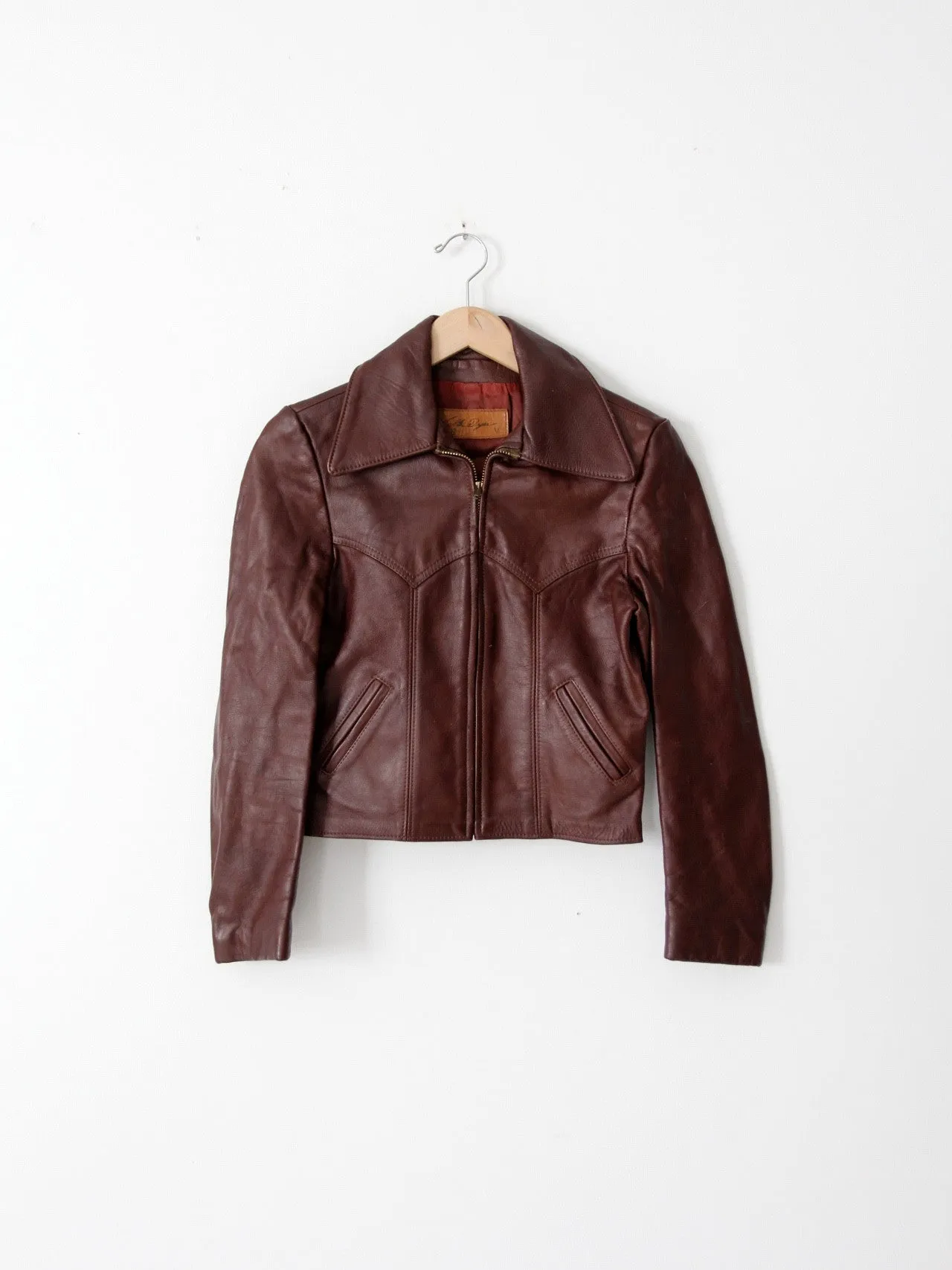 vintage 70s Walter Dyer leather jacket