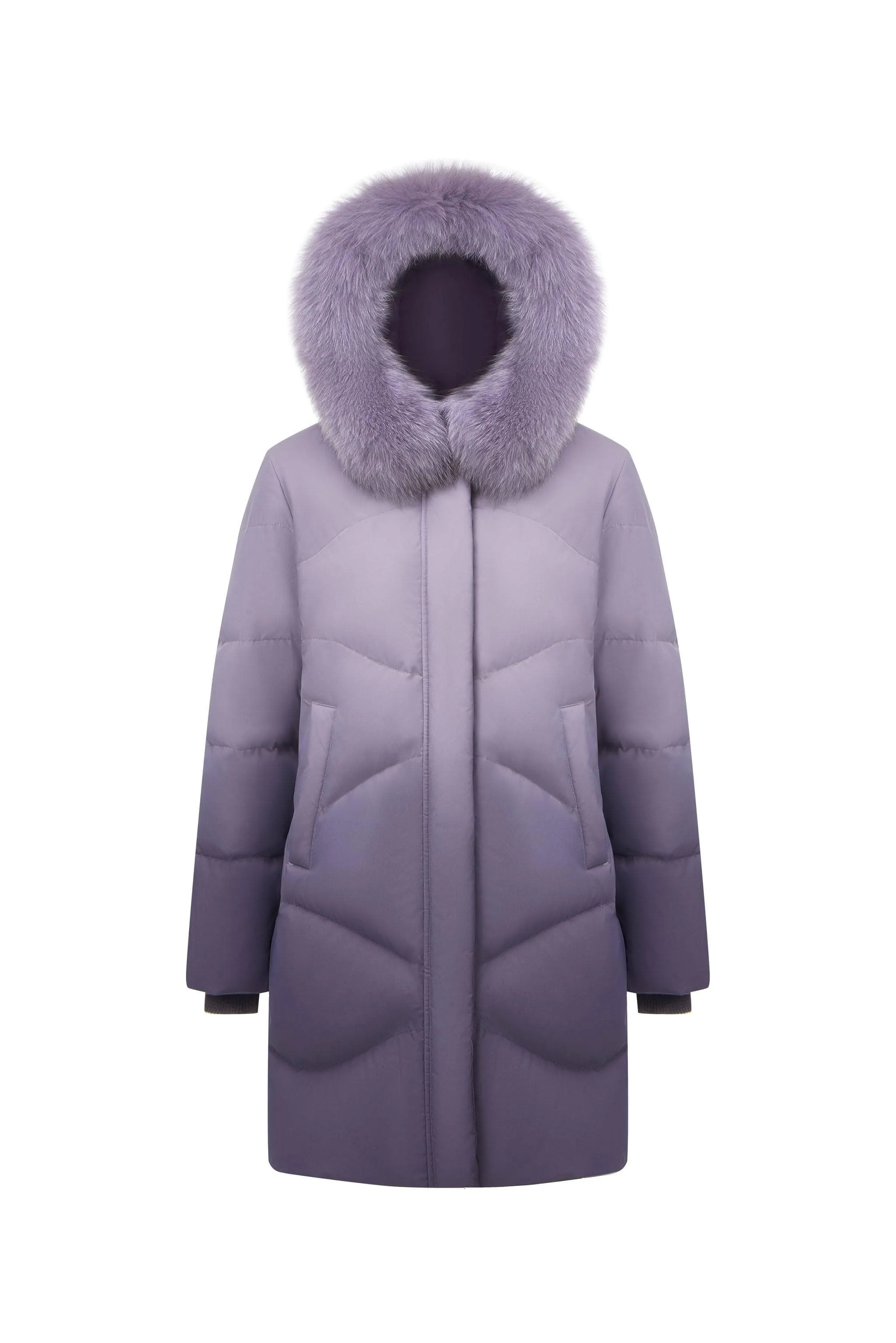 Women's Classic Casual Down Parka with Fur 5126