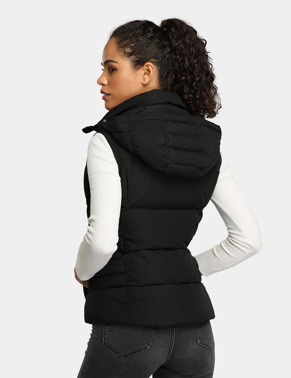 Women's Heated Down Vest - Black