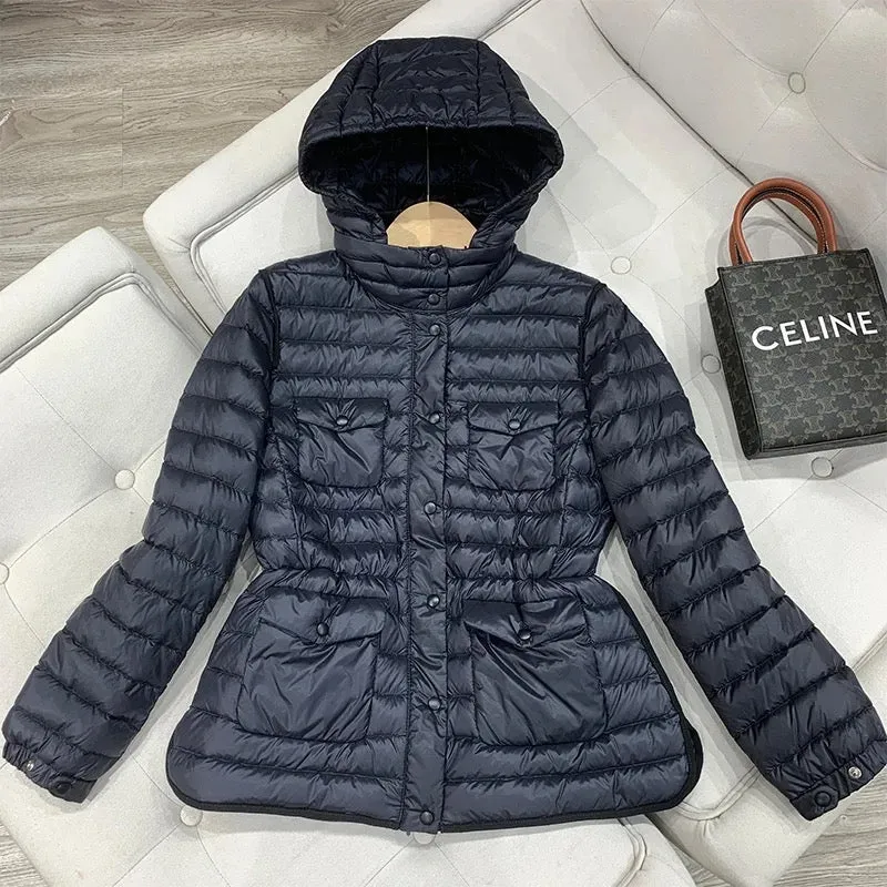 Women's Luxurious Duck Down Jacket with Hood