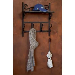 Wrought Iron Siena Coat Rack