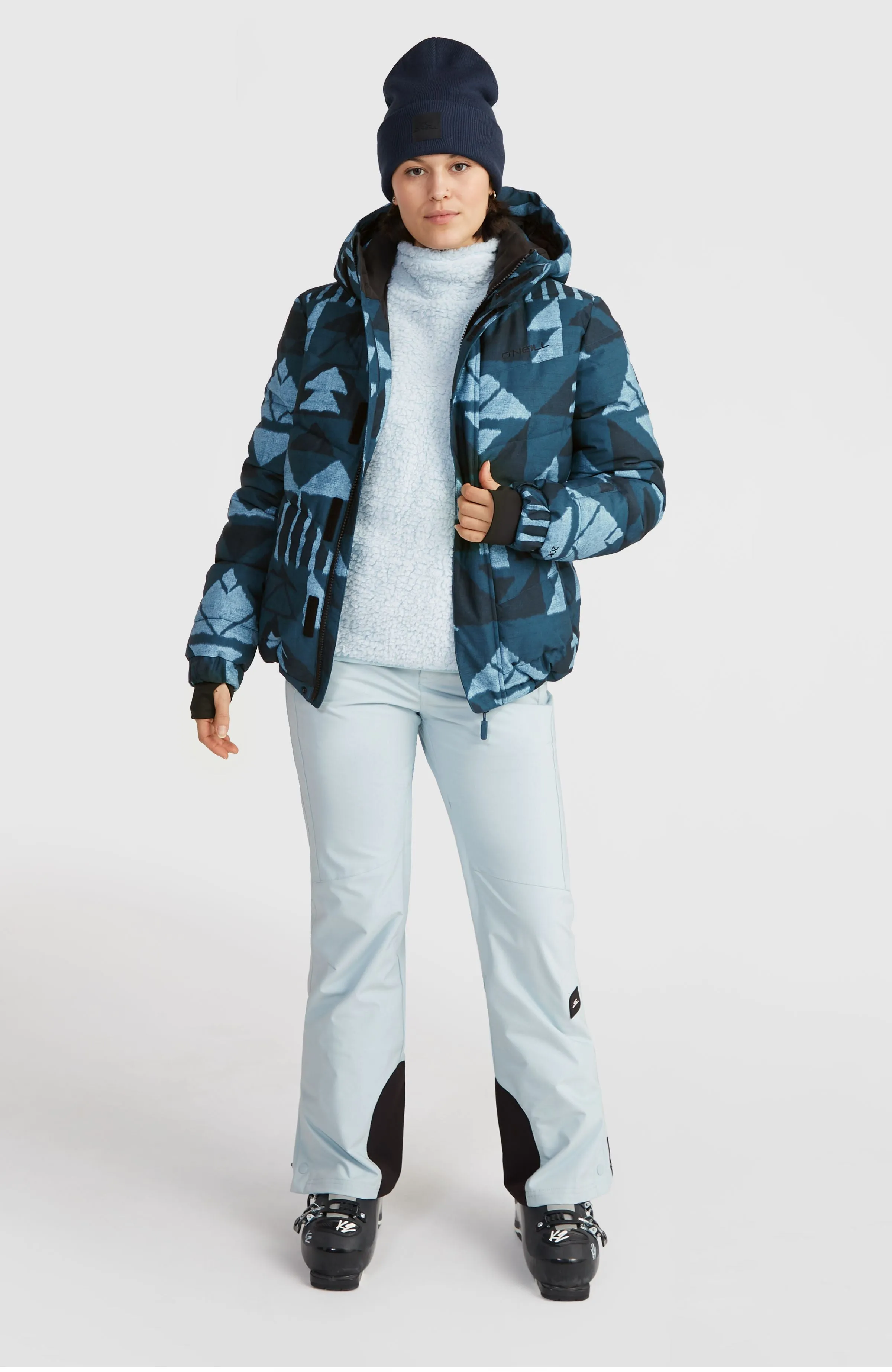 Z.E.N. Puffer Hybrid Snow Jacket | Blue Triangle Ikat